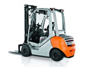 angled forlift